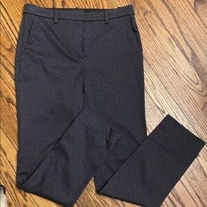 Theory Navy/Gray Patterned Dress Pants-2